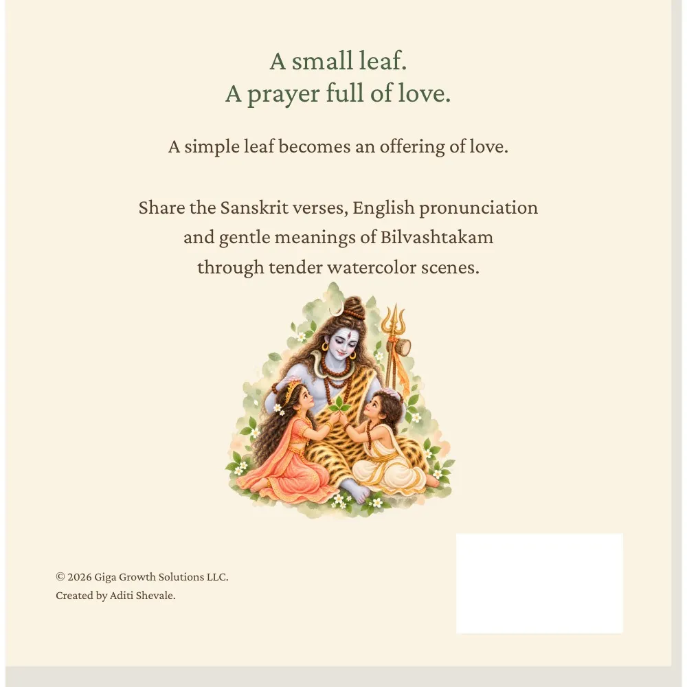 Bilvashtakam, back cover
